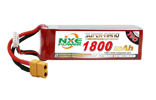 1800mAh 70C 4S 14.8V FPV穿越機(jī)電池